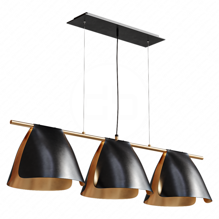 Потолочный светильник Arnau Bent Metal Linear