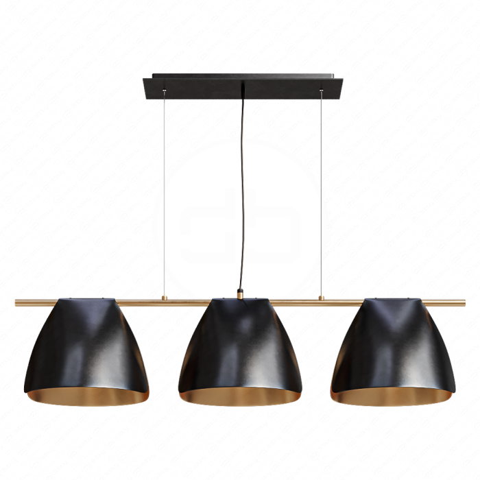 Потолочный светильник Arnau Bent Metal Linear