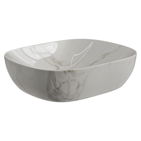 Раковина овальная с эффектом мрамора Mabel