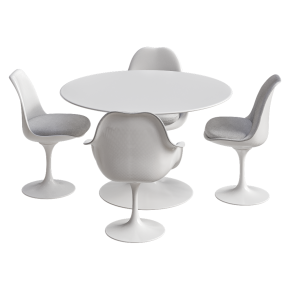 Стол со стульями Tulip от Knoll