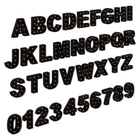 Объемные буквы с подсветкой Letters от Vintage Marquee