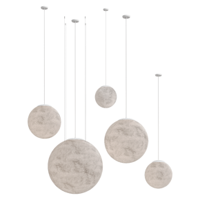 Large Moon Resin Globe Pendant Light
