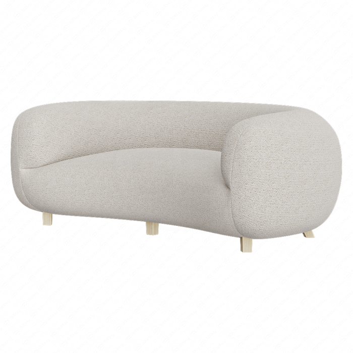 Изогнутый диван в датском стиле Изогнутый диван в датском стиле