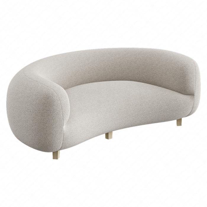 Изогнутый диван в датском стиле Изогнутый диван в датском стиле