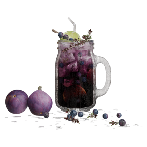 Коктейль из инжира и лайма