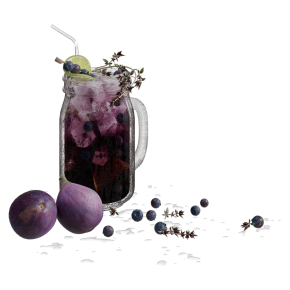 Коктейль из инжира и лайма