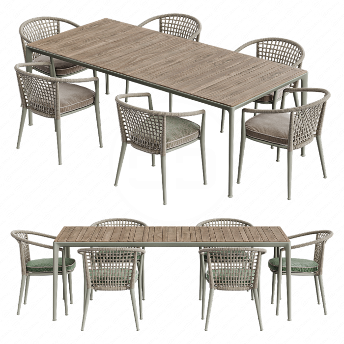 Стол Mirto Outdoor от Bebitalia и стул Erica 19