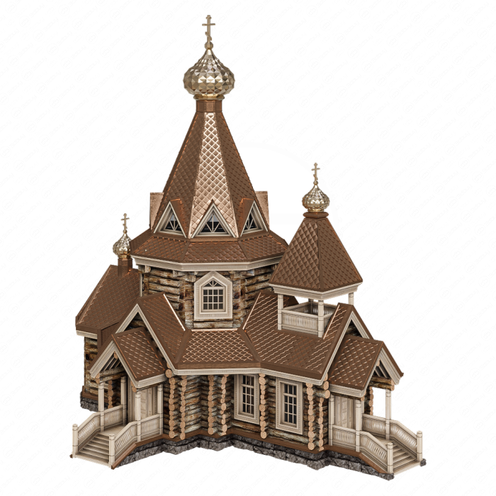 Церковь из деревянного бруса