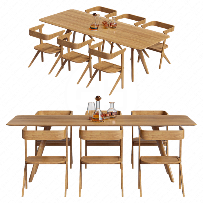 Стол со стульями Dixon от Tom Dixon