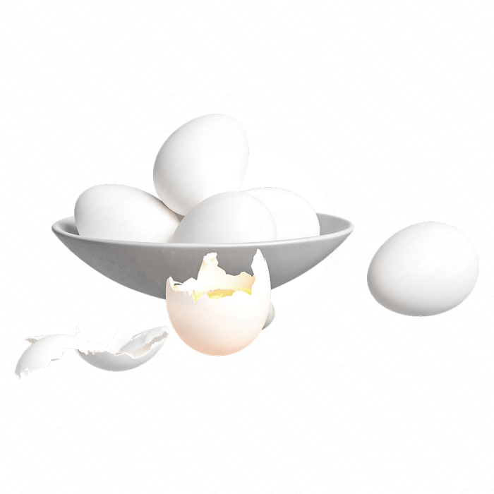 Тарелка с яйцами