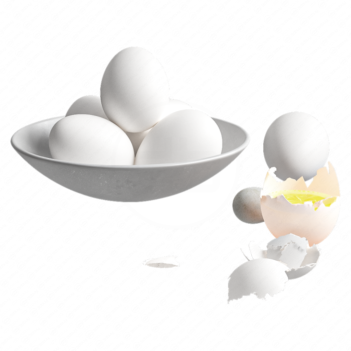 Тарелка с яйцами