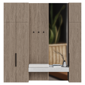 Wardrobe with décor No. 56