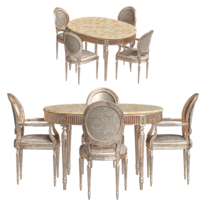 Vanity table with chairs from DV Home Collection