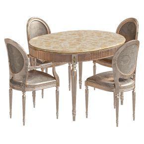 Vanity table with chairs from DV Home Collection