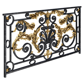 Classic wrought-iron fence