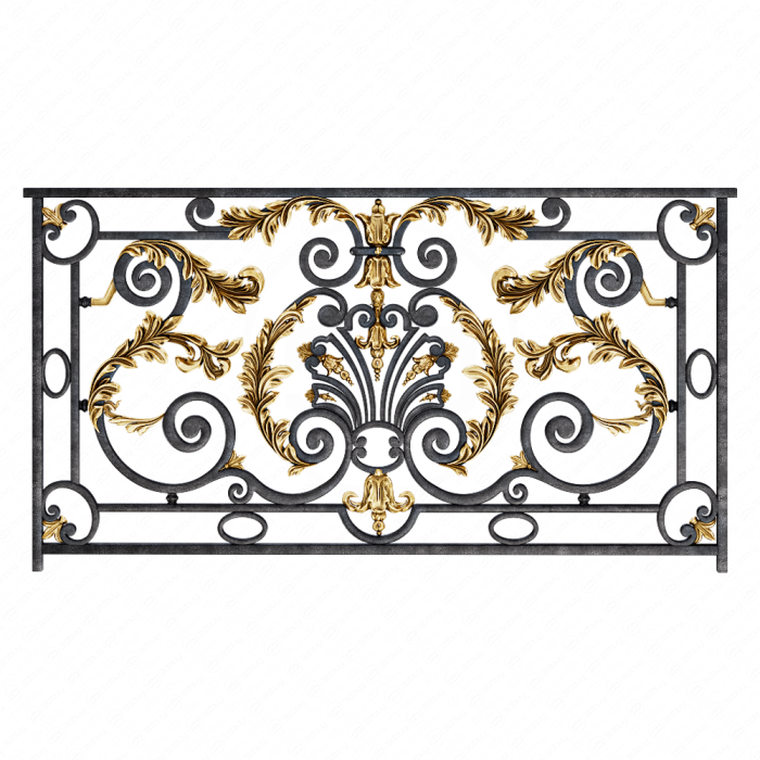 Классическое кованное ограждение Классическое кованное ограждение