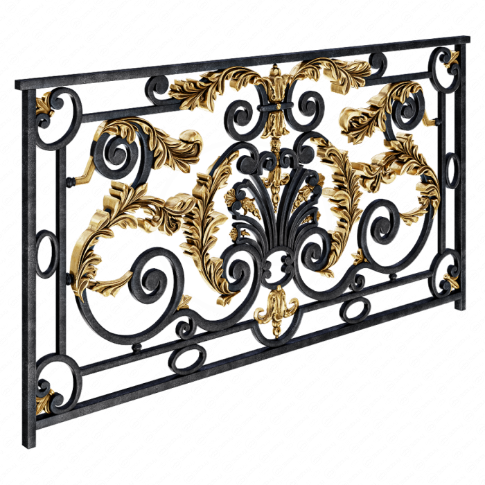 Классическое кованное ограждение Классическое кованное ограждение