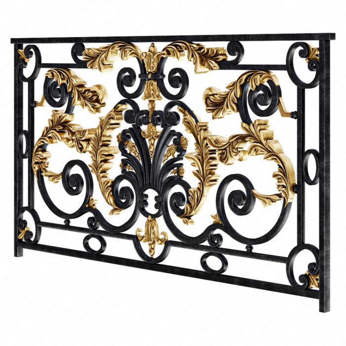 Классическое кованное ограждение Классическое кованное ограждение