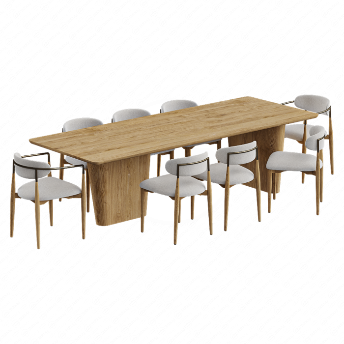 Прямоугольный обеденный стол RH Dalia