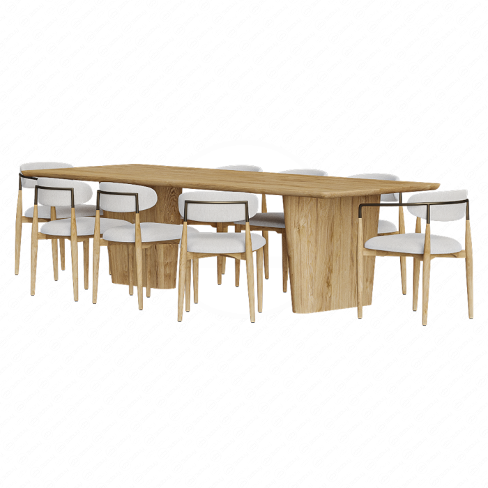 Прямоугольный обеденный стол RH Dalia