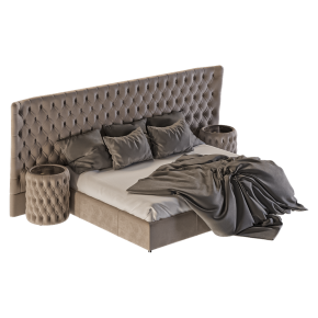 Vogue letto bed with capitone by DV HOME