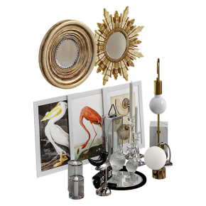 Decorative interior set from Eichholtz