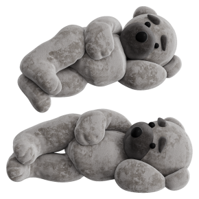 Мягкая игрушка лежащий медведь