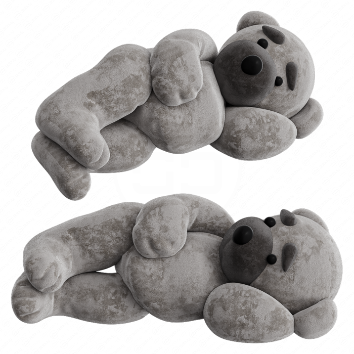 Мягкая игрушка лежащий медведь