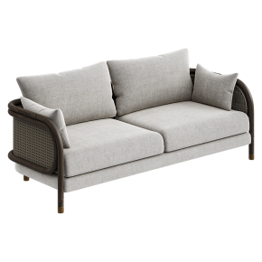 Двухместный диван Savoy Curved Cane