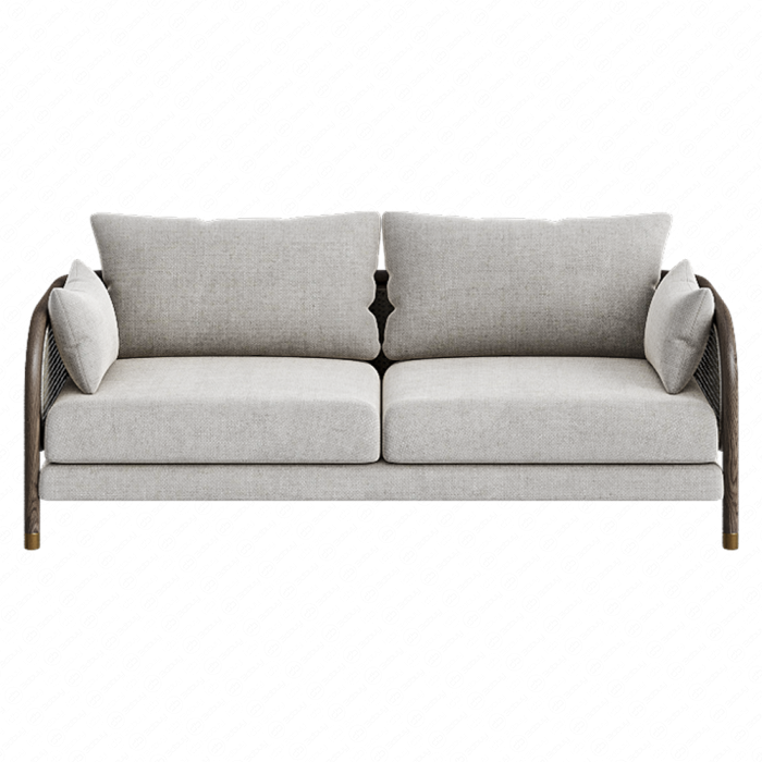 Двухместный диван Savoy Curved Cane