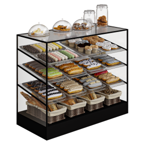 Витрина с кондитерскими изделиями