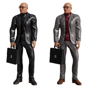 Richard, a man with a briefcase