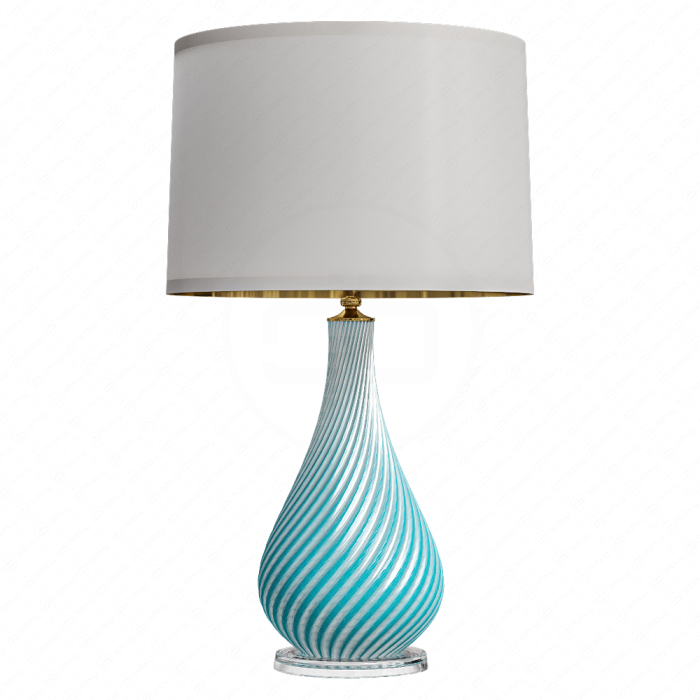 Настольный свет Robins Egg Blue Murano от Seguso