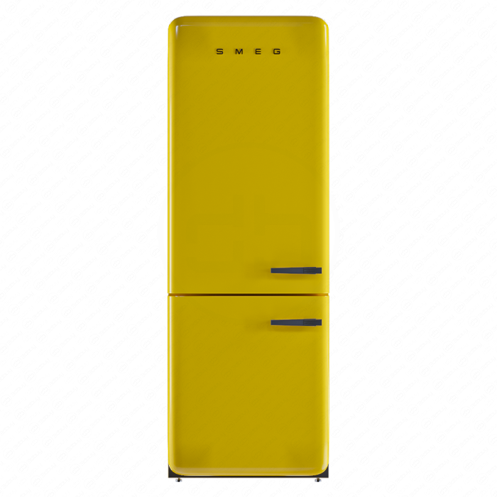 Холодильник Smeg желтый