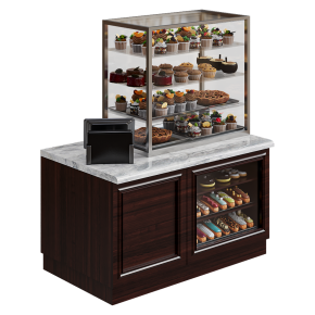 Confectionery display case with desserts No. 2