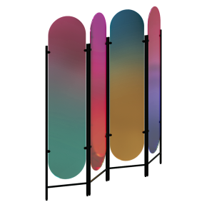 Креативная ширма из дихроичного стекла