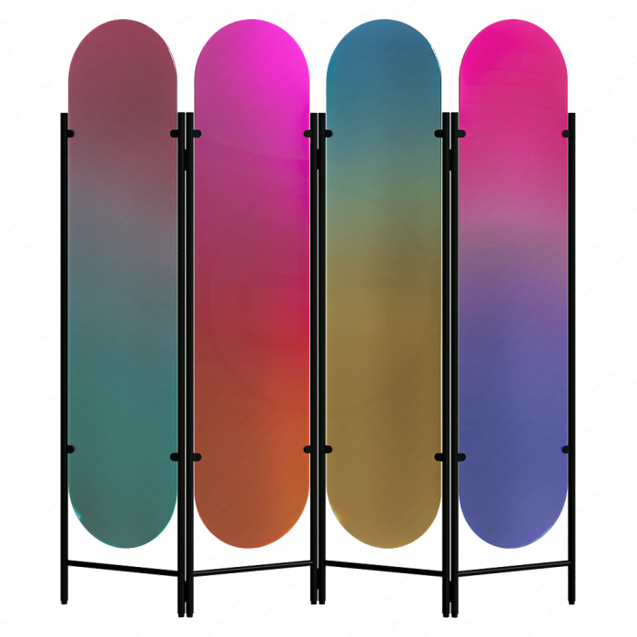 Креативная ширма из дихроичного стекла Креативная ширма из дихроичного стекла