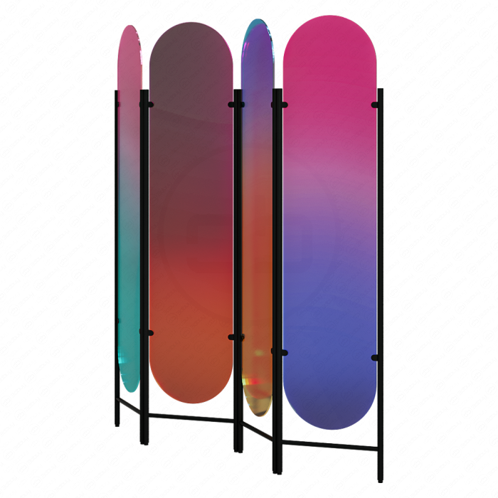 Креативная ширма из дихроичного стекла Креативная ширма из дихроичного стекла