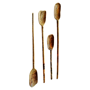 Старые деревянные лопаты Nepal Rice Shovels