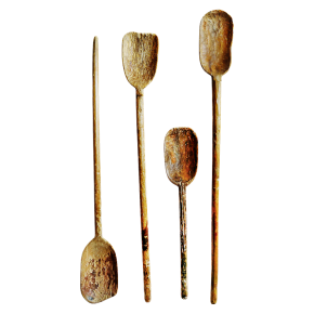 Старые деревянные лопаты Nepal Rice Shovels