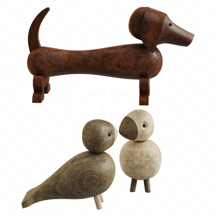 Фигурки птиц и собаки Kay Bojesen