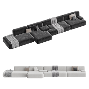 Lema Cloud straight sofa by lemamobili
