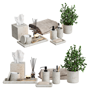 Decorative set for the bathroom Pottery Barn Frost