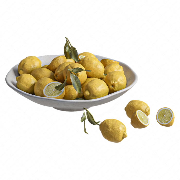 Свежие лимоны