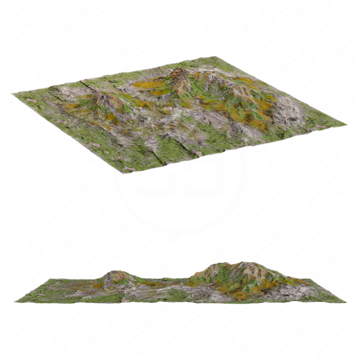Горы в зелени