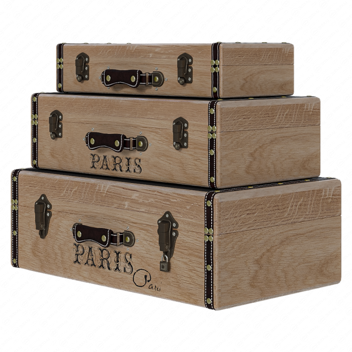 Чемоданы Imports Wood Trunk Woodland
