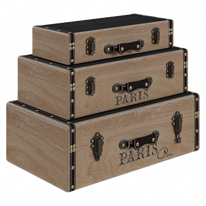 Чемоданы Imports Wood Trunk Woodland