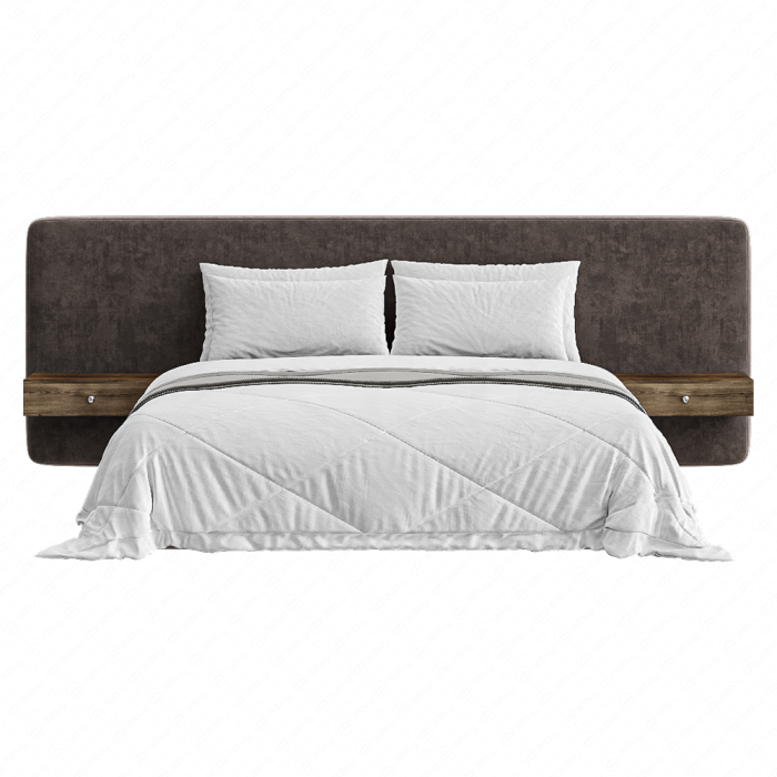 Кровать коричневая двуспальная Finn Prices