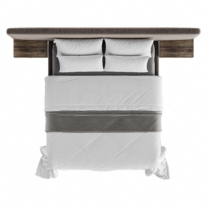 Кровать коричневая двуспальная Finn Prices