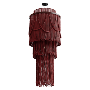 Cascade woven chandelier by EDL